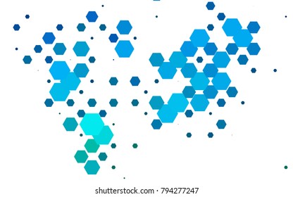 Light Blue, Green vector modern geometrical abstract background. Texture, brand-new background. Geometric background in Origami style with gradient. 