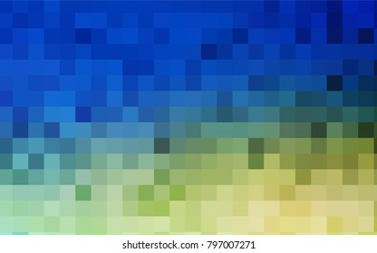 Light Blue, Green vector modern geometrical background. Abstract template. Geometric pattern in square style with gradient.