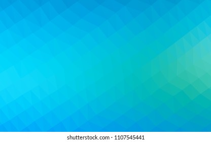 Light Blue, Green vector  mosaic cover. Shining colored illustration in a Brand new style. The completely new template can be used for your brand book.