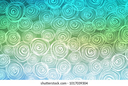 Light Blue, Green vector natural elegant background. Modern geometrical abstract illustration with roses. The elegant pattern can be used as a part of a brand book.