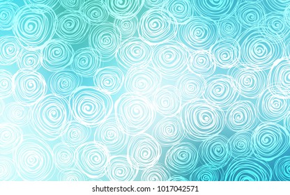 Light Blue, Green vector natural abstract template. Modern geometrical abstract illustration with roses. The elegant pattern can be used as a part of a brand book.