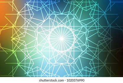 Light Blue, Green vector natural elegant background. Sketchy doodles drawn by child on blurred background. The completely new template can be used for your brand book.
