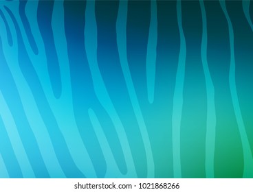 Light Blue, Green vector natural elegant template. A vague abstract illustration with doodles in Indian style. The pattern can be used for wallpapers and coloring books.