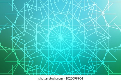 Light Blue, Green vector natural elegant background. Colorful illustration in abstract style with doodles created by child. The pattern can be used for coloring books and pages for kids.