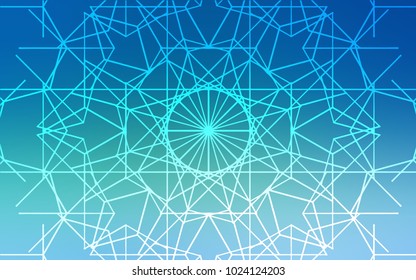 Light Blue, Green vector natural elegant template. Sketchy doodles drawn by child on blurred background. The completely new template can be used for your brand book.