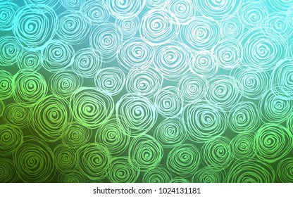 Light Blue, Green vector natural abstract background. Modern geometrical abstract illustration with roses. The template can be used as a background for cell phones.