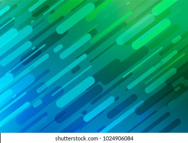 Light Blue, Green vector natural abstract background. Decorative shining illustration with doodles on abstract template. A completely new design for your business.