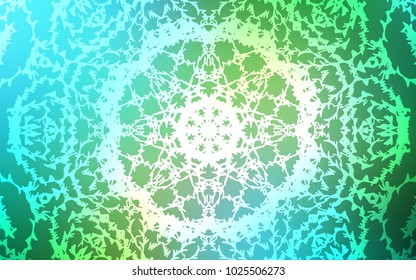 Light Blue, Green vector natural elegant artwork. Creative illustration in blurred style with doodles made by child. A completely new template for your business design.
