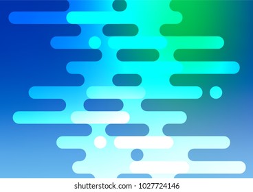 Light Blue, Green vector natural elegant template. A vague abstract illustration with doodles in Indian style. A completely new template for your business design.