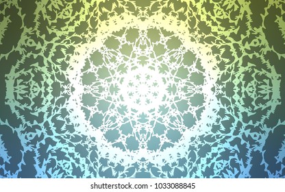 Light Blue, Green vector natural abstract background. Sketchy doodles drawn by child on blurred background. A new texture for your design.