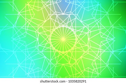 Light Blue, Green vector natural abstract design. Sketchy doodles drawn by child on blurred background. The completely new template can be used for your brand book.