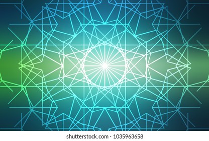 Light Blue, Green vector natural elegant pattern. An elegant bright illustration with lines drawn by child in Natural style. The textured pattern can be used for website.