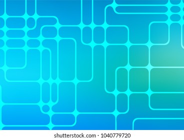 Light Blue, Green vector natural abstract pattern. Ethnic elegant natural pattern with gradient. The doodle design can be used for your web site.