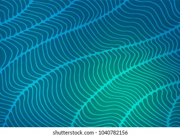 Light Blue, Green vector natural abstract template. Doodles on blurred abstract background with gradient. The template can be used as a background for cell phones.