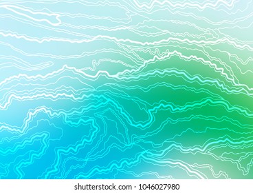Light Blue, Green vector natural elegant texture. Creative illustration in blurred style with doodles and Zen tangles. Brand-new design for your business.