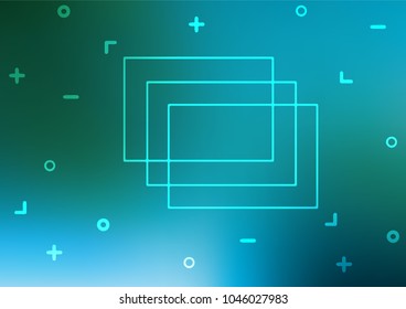 Light Blue, Green vector natural elegant pattern. Creative illustration in blurred style with doodles and Zen tangles. Hand painted design for web, leaflet, textile.