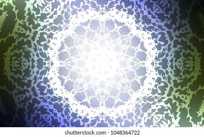 Light Blue, Green vector natural abstract design. Colorful illustration in abstract style with doodles created by child. The pattern can be used for wallpapers and coloring books.