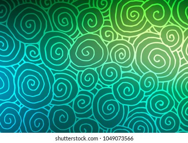 Light Blue, Green vector natural elegant texture. Geometric doodle illustration in Origami style with gradient. A completely new template for your business design.