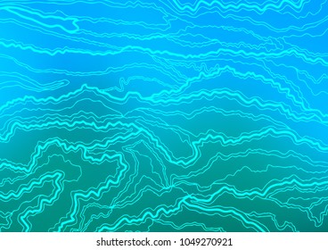 Light Blue, Green vector natural abstract pattern. A vague abstract illustration with doodles in Indian style. The completely new template can be used for your brand book.