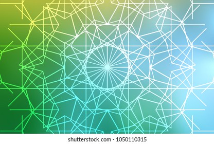 Light Blue, Green vector natural elegant pattern. Modern geometrical abstract illustration with doodles drawn by child. A completely new design for your business.