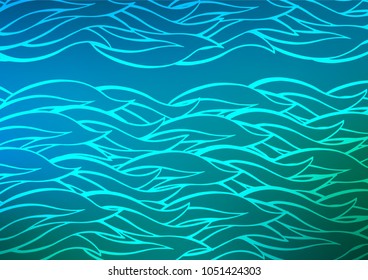 Light Blue, Green vector natural abstract background. Geometric doodle illustration in Origami style with gradient. The pattern can be used for wallpapers and coloring books.