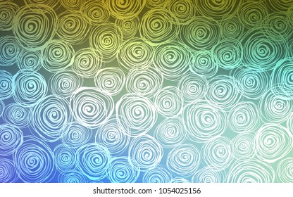 Light Blue, Green vector natural abstract template. Creative illustration in blurred style with roses. The elegant pattern can be used as a part of a brand book.