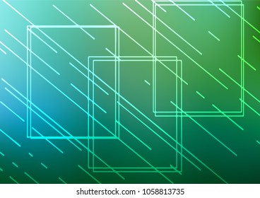Light Blue, Green vector natural abstract background. Doodles on blurred abstract background with gradient. Brand-new design for your business.