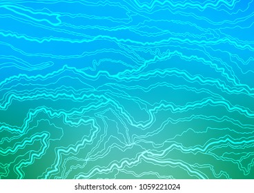 Light Blue, Green vector natural abstract pattern. Glitter abstract illustration with doodles and Zen tangles. The completely new template can be used for your brand book.