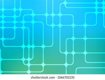 Light Blue, Green vector natural elegant pattern. Creative illustration in blurred style with doodles and Zen tangles. The template can be used as a background for cell phones.