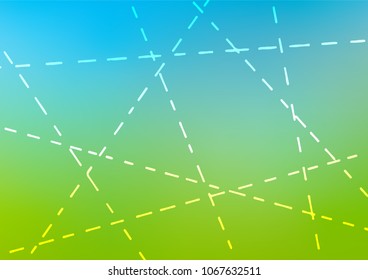 Light Blue, Green vector natural elegant template. Colorful abstract illustration with lines in Asian style. The best blurred design for your business.