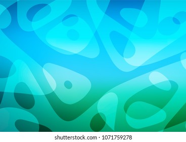 Light Blue, Green vector natural elegant texture. Modern geometrical abstract illustration with doodles. The completely new template can be used for your brand book.