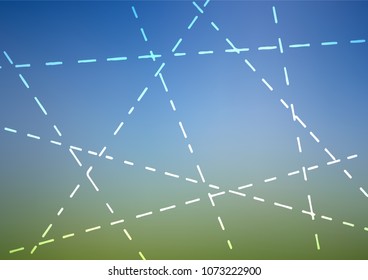 Light Blue, Green vector natural abstract pattern. Doodles on blurred abstract background with gradient. The pattern can be used for wallpapers and coloring books.