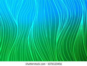 Light Blue, Green vector natural elegant background. Brand-new colored illustration in blurry style with doodles. The elegant pattern can be used as a part of a brand book.