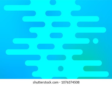 Light Blue, Green vector natural abstract background. Glitter abstract illustration with doodles and Zen tangles. The pattern can be used for coloring books and pages for kids.