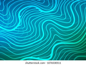 Light Blue, Green vector natural elegant pattern. Decorative shining illustration with doodles on abstract template. The best blurred design for your business.