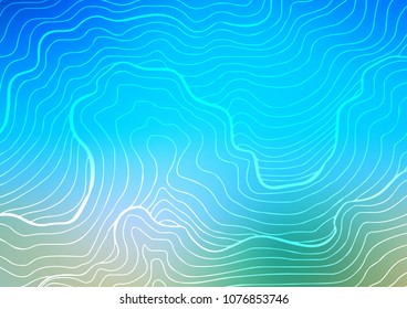 Light Blue, Green vector natural abstract template. Creative illustration in blurred style with doodles and Zen tangles. The textured pattern can be used for website.