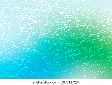 Light Blue, Green vector natural abstract pattern. Shining colored illustration with doodles in Zen tangle style. Brand-new design for your business.