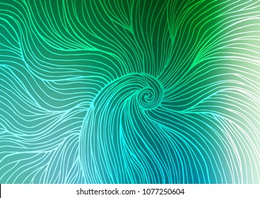 Light Blue, Green vector natural elegant template. Ethnic elegant natural pattern with gradient. Brand-new style for your business design.