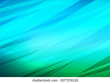 Light Blue, Green vector natural abstract texture. Doodles on blurred abstract background with gradient. Brand new style for your business design.