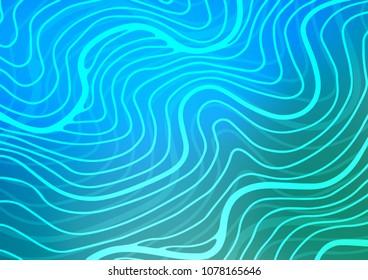 Light Blue, Green vector natural abstract texture. Blurred decorative design in Indian style with Zen tangles. Hand painted design for web, leaflet, textile.