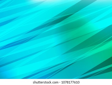 Light Blue, Green vector natural abstract template. Doodles on blurred abstract background with gradient. The template can be used as a background for cell phones.
