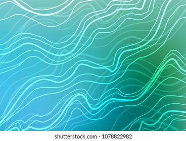 Light Blue, Green vector natural elegant pattern. Sketchy hand drawn doodles on blurred background. The completely new template can be used for your brand book.