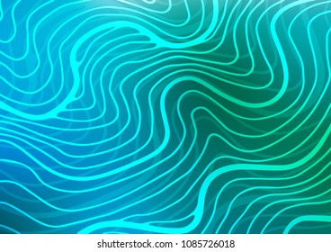 Light Blue, Green vector natural abstract texture. Ethnic elegant natural pattern with gradient. The doodle design can be used for your web site.