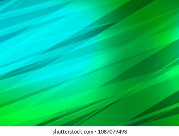 Light Blue, Green vector natural abstract background. Shining colored illustration with doodles in Zen tangle style. The pattern can be used for wallpapers and coloring books.