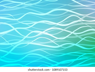 Light Blue, Green vector natural elegant template. Brand-new colored illustration in blurry style with doodles. The completely new template can be used for your brand book.