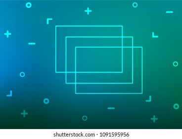 Light Blue, Green vector natural abstract texture. Doodles on blurred abstract background with gradient. The pattern can be used for heads of websites and designs.