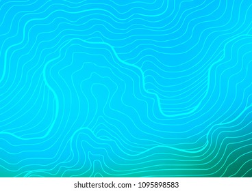 Light Blue, Green vector natural elegant template. A vague abstract illustration with doodles in Indian style. Brand-new design for your business.