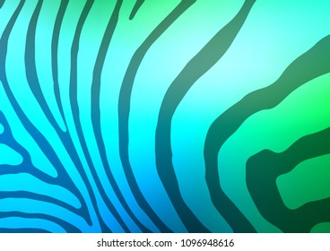 Light Blue, Green vector natural abstract background. Colorful illustration in abstract style with doodles and Zen tangles. The pattern can be used for heads of websites and designs.