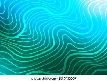 Light Blue, Green vector natural elegant texture. Colorful abstract illustration with lines in Asian style. The textured pattern can be used for website.