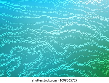 Light Blue, Green vector natural elegant texture. Sketchy hand drawn doodles on blurred background. A completely new design for your business.